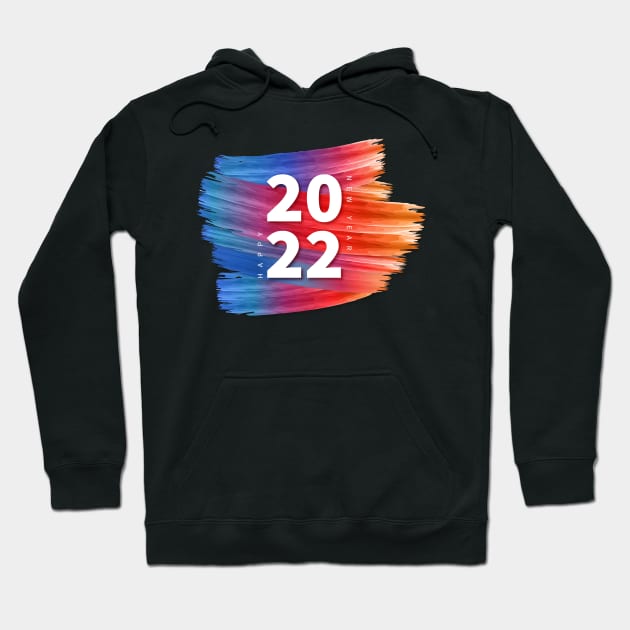 2022 New Year Color Splash Hoodie by Mako Design 